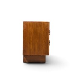  Craft Associates Craft Associates Mid Century Walnut and Chrome 9 Drawer Lowboy Dresser - 4720320