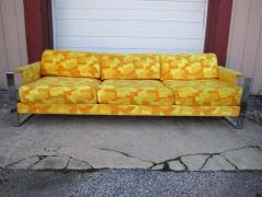  Craft Associates Gorgeous Wide Chrome Band Sofa Mid century Modern - 1749500
