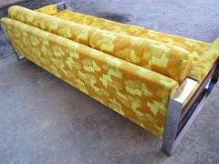  Craft Associates Gorgeous Wide Chrome Band Sofa Mid century Modern - 1749502