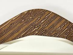  Cristal Art Cristal Arte Cristal Arte Bronze Gold Scalloped Textured Midcentury Wall Mirror Italy 1960s - 4066958