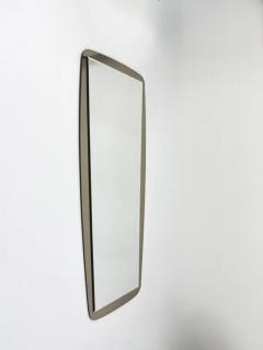  Cristal Art Cristal Arte Cristal Arte Large Grey Mid Century Wall Mirror Italy 1970s - 4105921