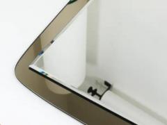  Cristal Art Cristal Arte Cristal Arte Large Grey Mid Century Wall Mirror Italy 1970s - 4105948