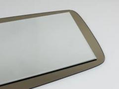  Cristal Art Cristal Arte Cristal Arte Large Grey Mid Century Wall Mirror Italy 1970s - 4105959