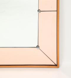  Cristal Art Cristal Arte Large Rectangular Wall Mirror in Rose Glass and Copper Frame by Cristal Art - 4748271