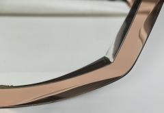  Cristal Art Cristal Arte Mid Century Italian Peach Cristal Arte Wall Mirror - 4334198