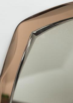  Cristal Art Cristal Arte Mid Century Italian Peach Cristal Arte Wall Mirror - 4334205