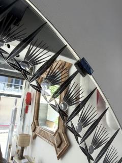  Cristal Art Cristal Arte Mirror Glass Palmette by Cristal Art Italy 1960s - 4694578