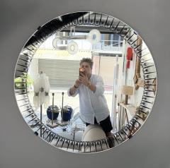  Cristal Art Cristal Arte Mirror Glass Palmette by Cristal Art Italy 1960s - 4694581