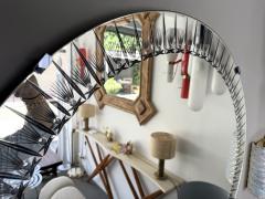  Cristal Art Cristal Arte Mirror Glass Palmette by Cristal Art Italy 1960s - 4694582