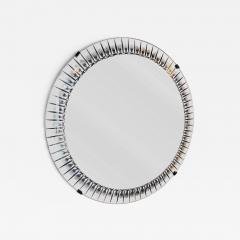  Cristal Art Cristal Arte Mirror Glass Palmette by Cristal Art Italy 1960s - 4696023