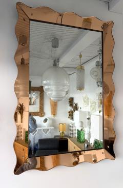  Cristal Art Cristal Arte Mirror Pink Glass by Cristal Art Italy 1960s - 4590079
