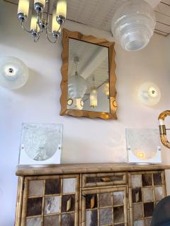  Cristal Art Cristal Arte Mirror Pink Glass by Cristal Art Italy 1960s - 4590081
