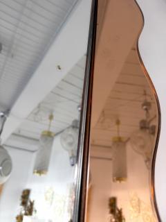  Cristal Art Cristal Arte Mirror Pink Glass by Cristal Art Italy 1960s - 4590086