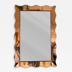  Cristal Art Cristal Arte Mirror Pink Glass by Cristal Art Italy 1960s - 4590117