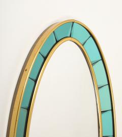  Cristal Art Cristal Arte Oval Green Hand Cut Beveled Glass Mirror Model 2727 by Cristal Art - 4226135