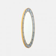  Cristal Art Cristal Arte Oval Hand Cut Beveled Smoked Glass Wall Mirror Model 2727 by Cristal Art - 4803885