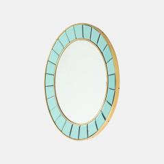  Cristal Art Cristal Arte Round Hand Cut Beveled Crystal Wall Mirror by Cristal Art - 4803845
