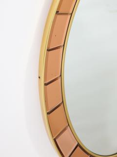  Cristal Arte Cristal Arte Rose Gold and Gilt Brass Italian Oval Wall Mirror - 2919007