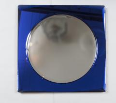  Cristal Arte Italian Mid Century Cobalt Blue Square Mirror by Cristal Arte - 1250876