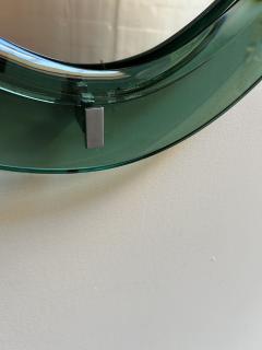  Cristal Arte Pair of Vintage Italian Green Glass Teardrop Form Wall Mirrors by Cristal Arte - 3960778