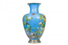  Cristalleries De Baccarat A Large French Baccarat Opaline Glass Hand Painted Bacchanale Vase by Roussel - 4580693