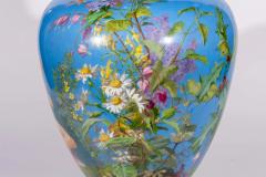  Cristalleries De Baccarat A Large French Baccarat Opaline Glass Hand Painted Bacchanale Vase by Roussel - 4580699