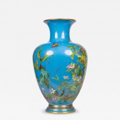  Cristalleries De Baccarat A Large French Baccarat Opaline Glass Hand Painted Bacchanale Vase by Roussel - 4583633