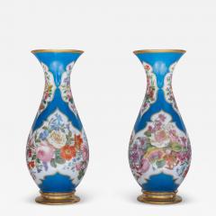  Cristalleries De Baccarat A Large and Exquisite Pair of French Baccarat Opaline Glass Vases - 3912232