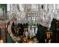  Cristalleries De Baccarat Cristalleries De Baccarat a Large French Green and Clear Cut Crystal Chandelier - 3470616