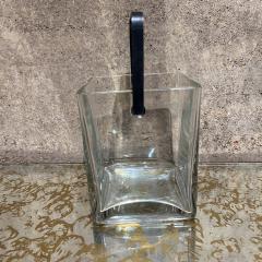  Cristalleries De Sevres 1970s Modern Square Glass Ice Bucket Style of Cristal de S vres - 3541604