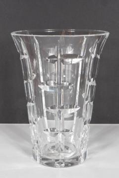  Cristalleries De Sevres Midcentury Exquisite Etched Cut Crystal Vase by Cristalleries De Sevres - 1560625