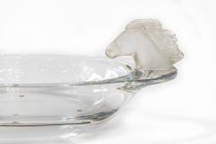  Cristalleries De Sevres Set of Sevres Crystal Bowls Decorated with Horse Heads - 3021056