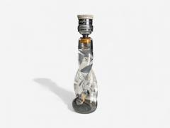  Cristalleries De Sevres Sevres French Modern Glass Brass Small Table Lamps France 1960s - 4220986