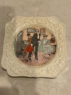  Crown Ducal ART DECO THE SINGING WAITER PORCELAIN PLATE BY CROWN DUCAL - 3752803