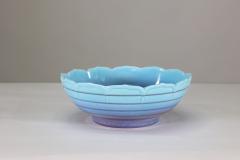  Crown Ducal Crown Ducal Arts Crafts style bowl with a ground blue colour fading to lilac  - 4187750