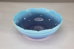  Crown Ducal Crown Ducal Arts Crafts style bowl with a ground blue colour fading to lilac  - 4187752
