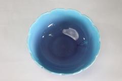  Crown Ducal Crown Ducal Arts Crafts style bowl with a ground blue colour fading to lilac  - 4187753