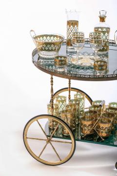  Culver Ltd 22 Karat Gold Moroccan Themed Vintage Cocktail Highball Glasses circa 1965 - 1976805