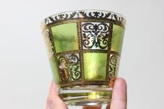  Culver Ltd Set of 6 Vintage Prado Green Lowball Rocks Whiskey Glasses by Culver Ltd 1960s - 2723599