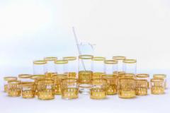  Culver Ltd Vintage Mid Century 22 Karat Gold Highball Cocktail Glasses Set of 8 circa 1965 - 3442322