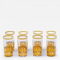  Culver Ltd Vintage Mid Century 22 Karat Gold Highball Cocktail Glasses Set of 8 circa 1965 - 3444410