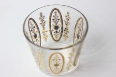  Culver Vintage Culver Company Glassware Gold Oval Medallion Pattern Ice Bucket - 1727893