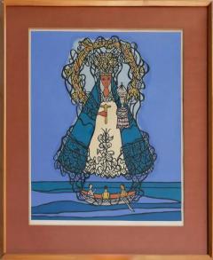  Cundo Berm dez 1970 Cundo Berm dez Cuban Serigraph La Virgen de la Caridad del Cobre 62 150 - 3599512