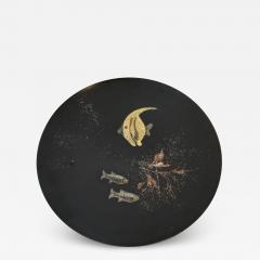  Curoc of Monterey BLACK LACQUERED PLATER IN MOTHER OF PEARL BY CUROC - 2343586