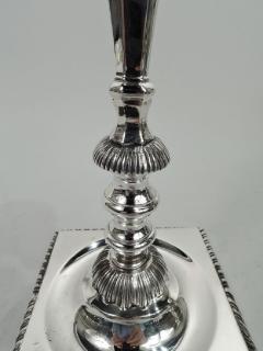  Currier Roby Pair of Georgian Style Sterling Silver Candlesticks by Currier Roby - 3750729