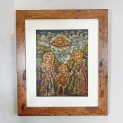  Cuzco School Cuzco School Oil Painting on Canvas of the Holy Family - 3293023