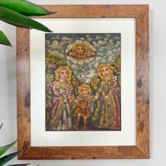  Cuzco School Cuzco School Oil Painting on Canvas of the Holy Family - 3293026