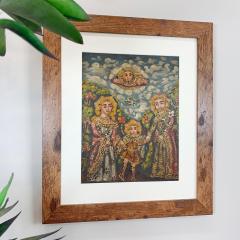  Cuzco School Cuzco School Oil Painting on Canvas of the Holy Family - 3293033