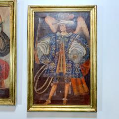  Cuzco School Pair of 19th Century Cuzco School Oil Paintings on Canvas - 3041844