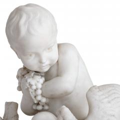  D Angelis A 19th century marble putto sculpture signed DAngelis - 2696360